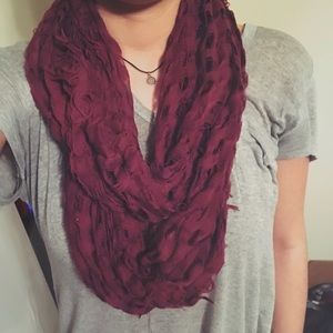 Maroon Infinity Scarf